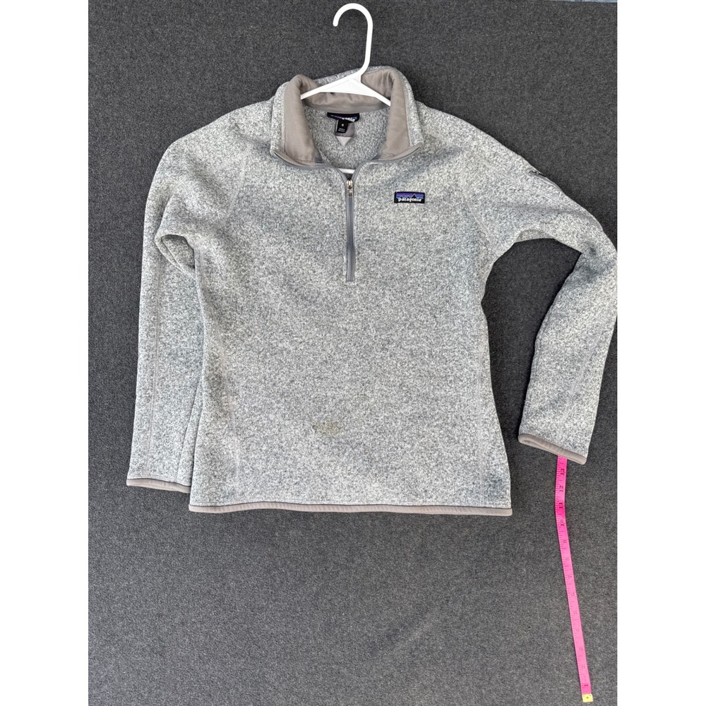 Patagonia Better Sweater 1/4 Zip Pullover Gray Heather Fleece Mens Size M 25618